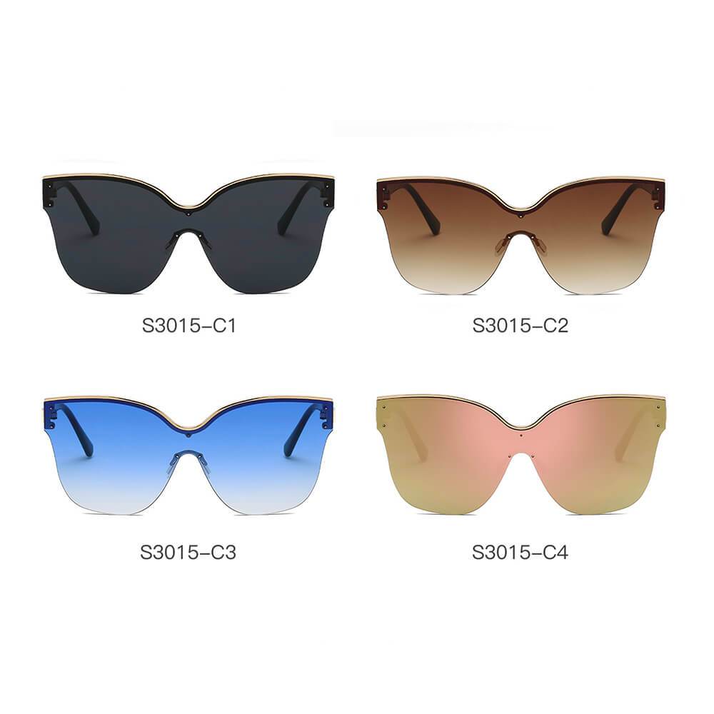 BARCELONA | Damskie okulary przeciwsłoneczne typu kocie oczy oversize