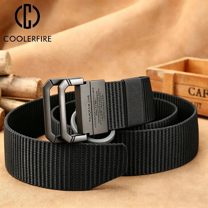 Men Belt Nylon Webbing Fabric Tactical Army Canvas Casual Fashion Luxury Designer Jeans Belt for Men Military Sports Strap HB009