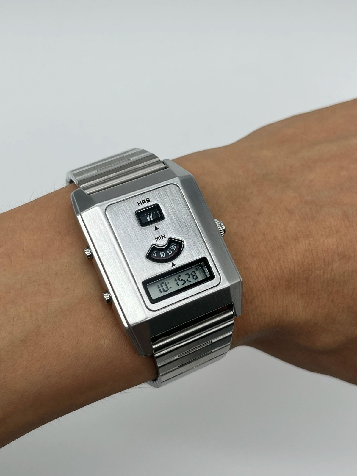 Reloj digital retro para parejas C-0po, accesorio de tiempo casual y diario para combinar