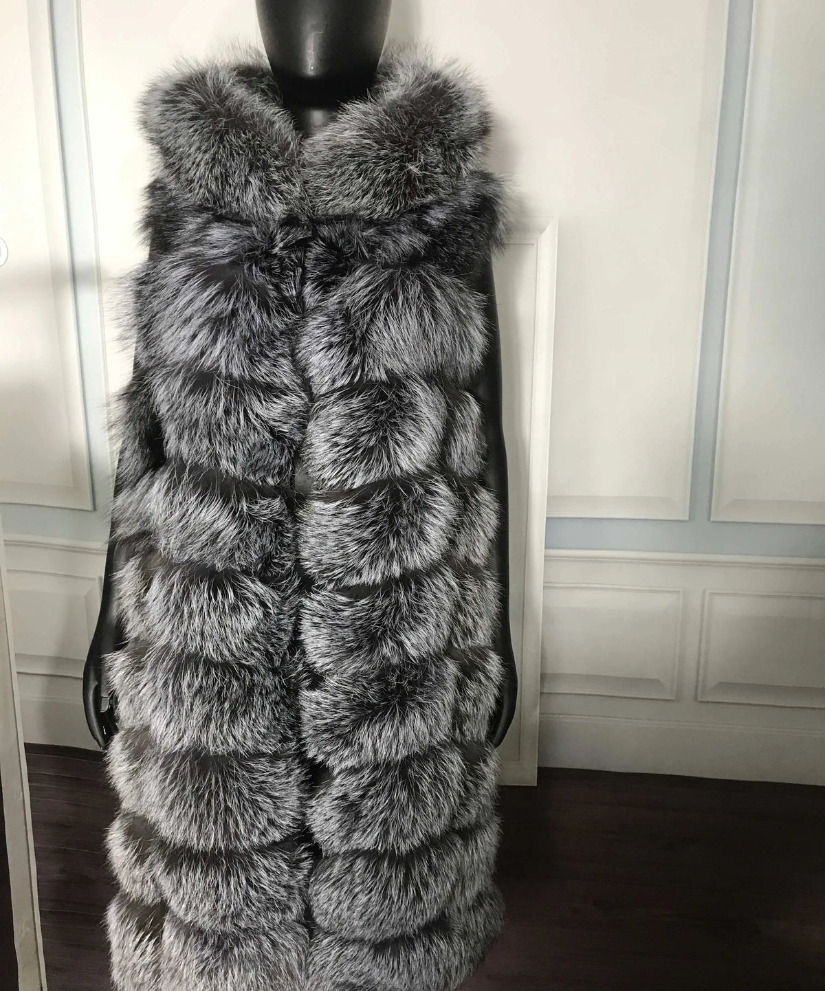 Lengthening Real Fox Fur Vest Natural Fur Coat for Jacket Female Coats Hood Waistcoat Long Fur Coats Real Fur Fox Vest Jacket