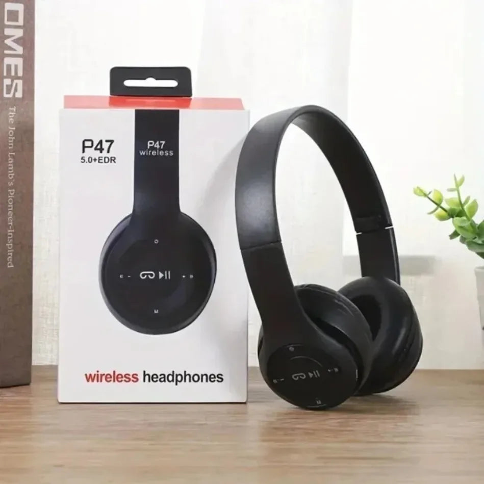 Auriculares inalámbricos plegables Bluetooth 5.0 supraaurales para juegos