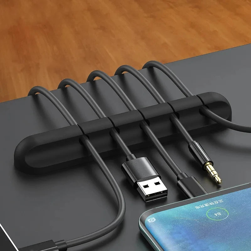 NNBILI Silicone Cable Wire Organizer with 1-7 Holes