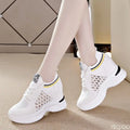 Small Size Spring and Autumn Fashionable Thick Soled Height Increasing Women's Shoes Versatile Casual and Comfortable Dad Shoes