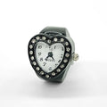 Reloj de dedo para mujer con estilo, diseño pequeño y delicado, con diamantes brillantes y moda elegante