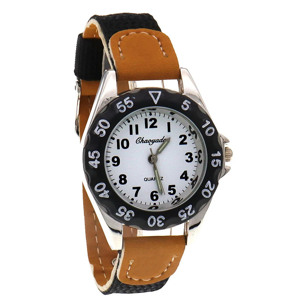 Reloj de alta calidad para niños, regalo para niños y niñas, reloj de pulsera de cuarzo para estudiantes que aprenden a decir la hora, reloj verde, regalos, dropshipping