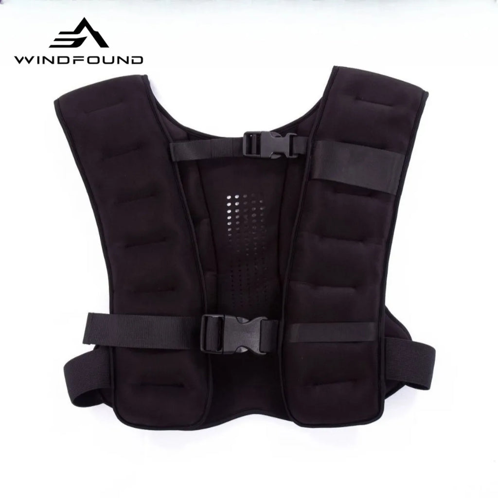 Adjustable Double Buckle Weighted Vest for Men, Polyester Fitness Gear