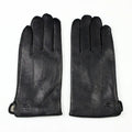 Men's Deer Skin Goat Skin Gloves Fashionable Driver's Autumn and Winter Thick Anti Cold and Warm Motorcycle Riding Gloves