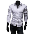 Slim Fit Mens Striped Shirts 2025 Long Sleeve Gray Male Striped Shirts Camisa Social Clothes Chemise Homme Camisas Para Hombre