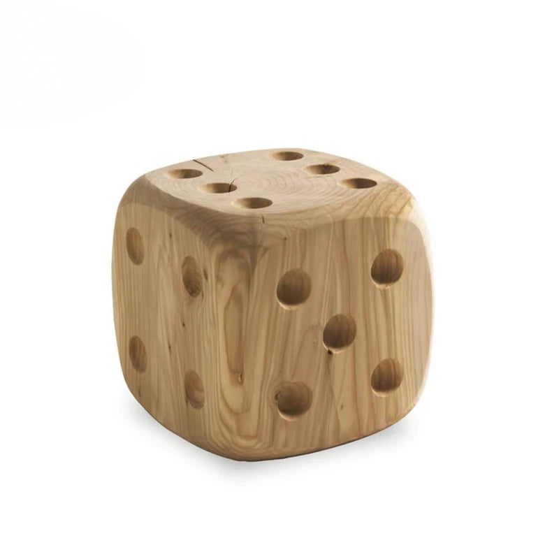 Taburete largo de madera maciza Creative Clip para tiendas de ropa, centros comerciales, descanso y cambio de calzado