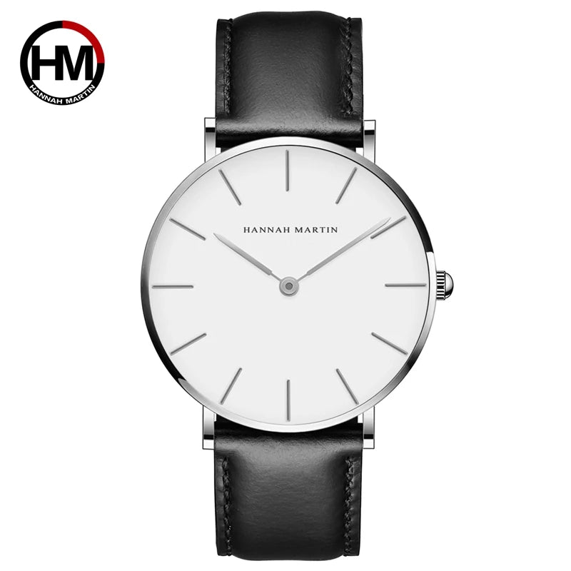 Japan Quartz Movt Men Simple Waterproof Fashion Brand Black Nylon Sport Casual Watches Men Women Unisex Wristwatch Dropshipping