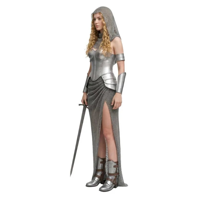 Mittelalterliches Ritter-Kostümset für Damen und Unisex