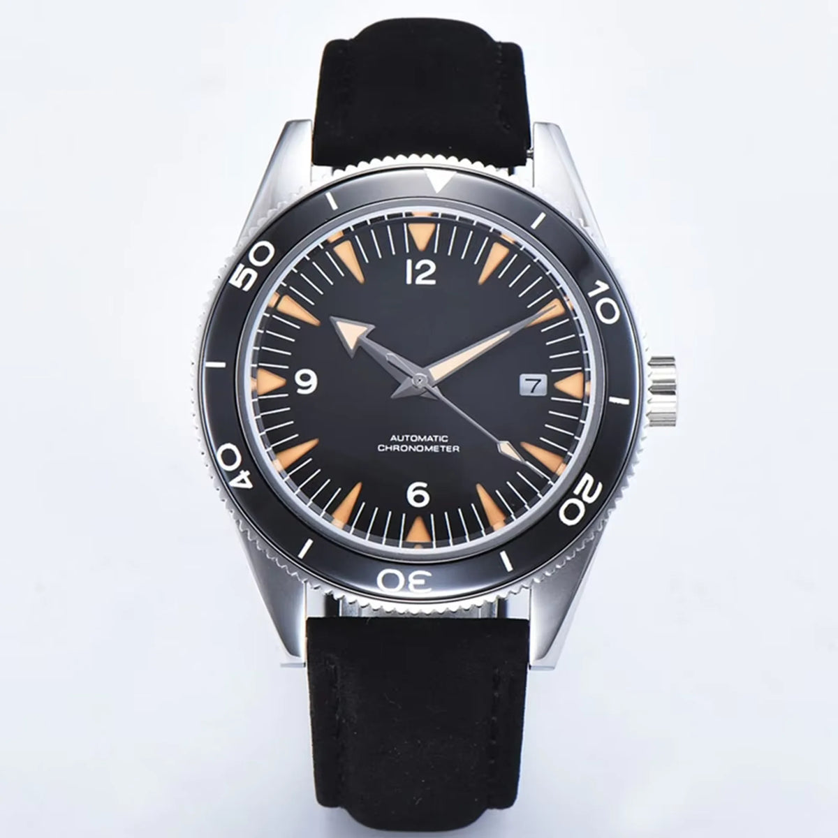 Customized Logo 41MM Men's Watch Luxury Business NH35 Movement Mechanical Watch Sapphire Glass Calendar Diver Wristwatch Model