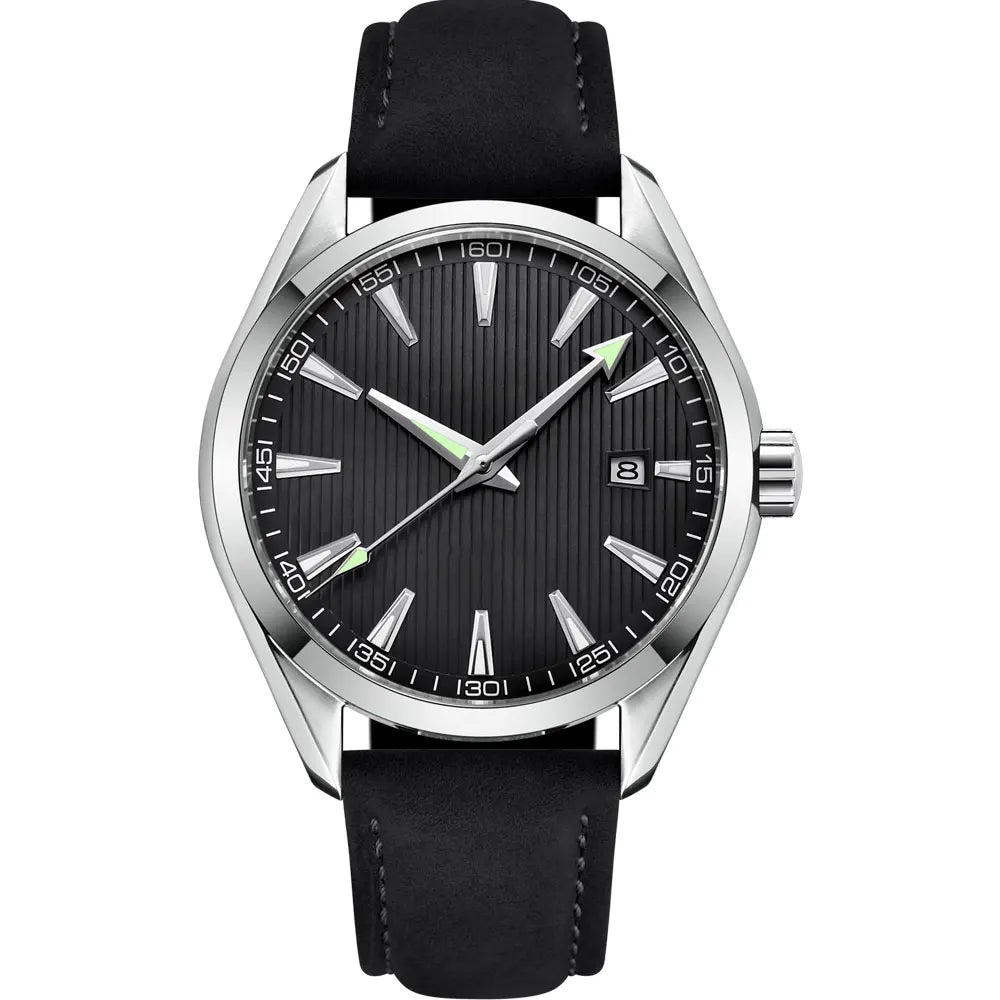 Luxury NH35 Movt Custom Logo 41mm Man Sport Automatic Relogio Masculino Mechanical Wristwatch Sapphire Steel Band Men's Watch