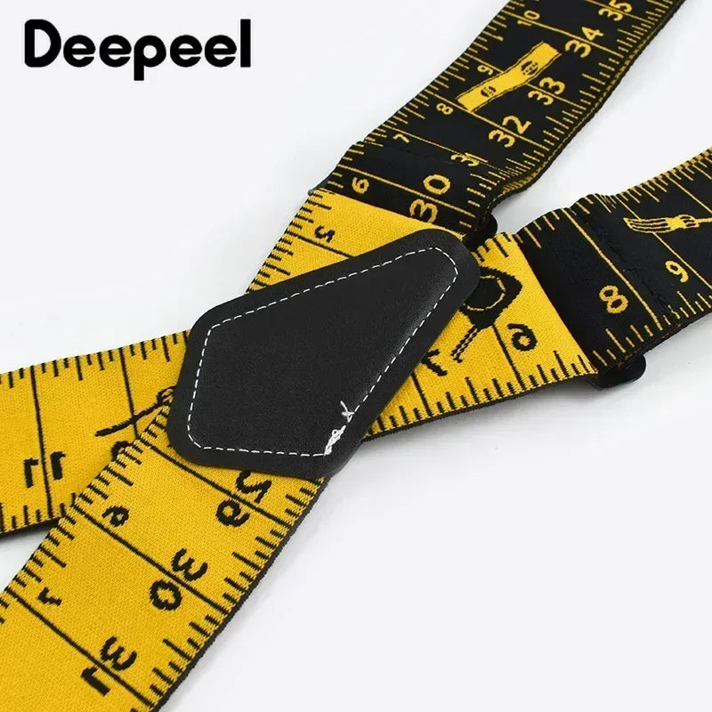 1Pc 5*120cm Men's Adult X-Type 4 Clips High Elastic Suspender Adjustable Heavy Duty Braces  Belt Suspenders Male Jockstrap
