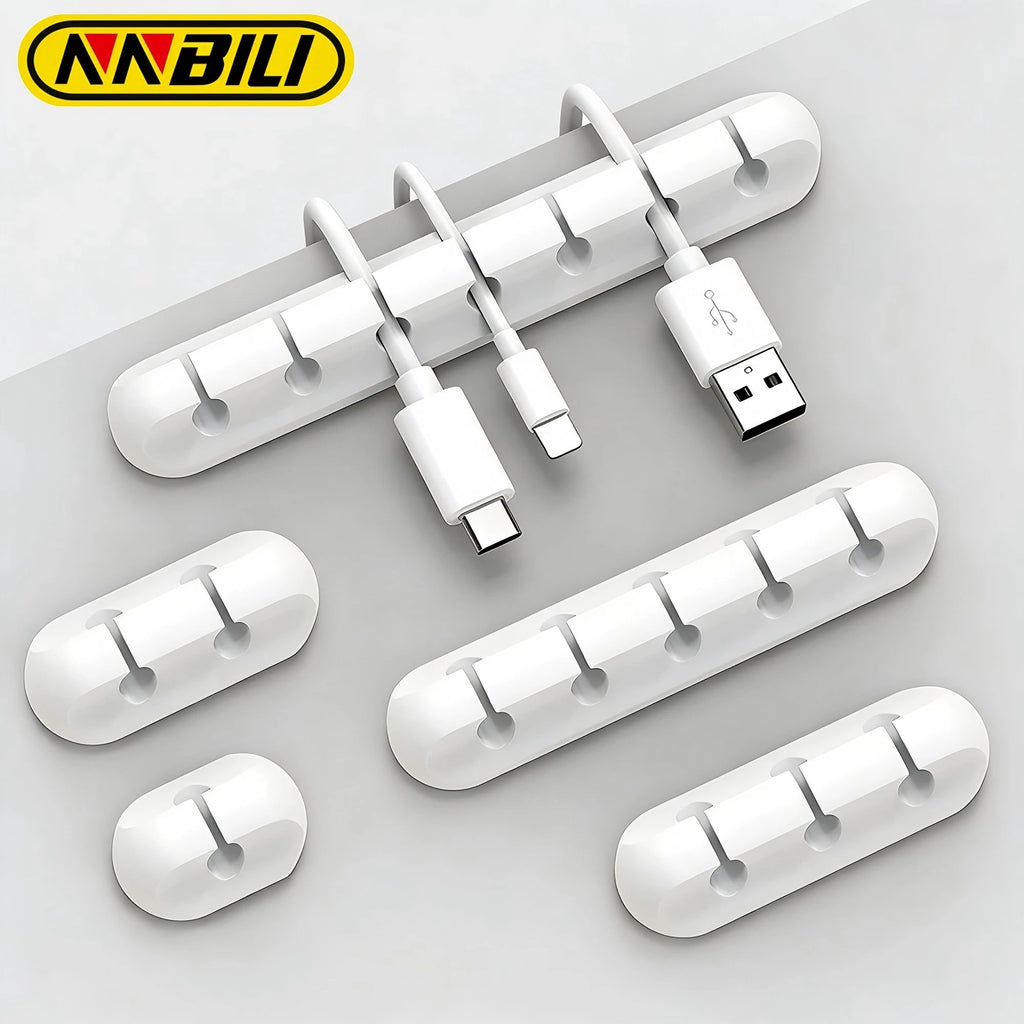 NNBILI Silicone Cable Wire Organizer with 1-7 Holes