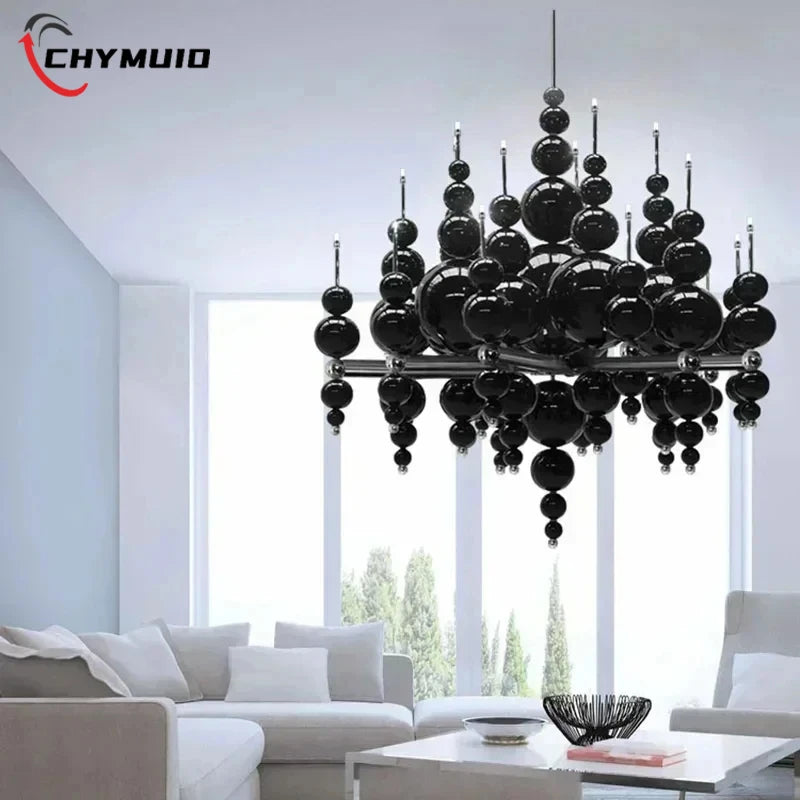 Nowoczesny żyrandol sufitowy w stylu nordyckim z żarówkami LED G4