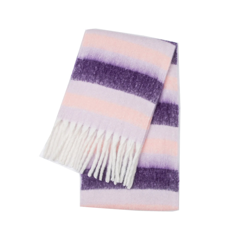 2026 Winter Thick Warm Scarf Women Cashmere Shawl and Wraps Pashmina Neckerchief Bufanda Female Rainbow Hairy Tessel Echarpe New