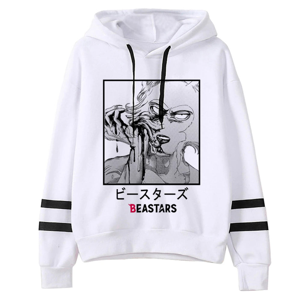 Beastars Hoodies Women Anime Graphic Funny Hoddies Hood Women Aesthetic Sweatshirts