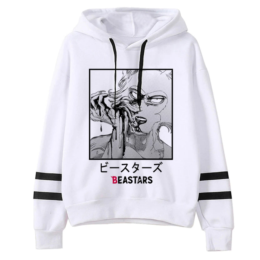 Bluzy z kapturem Beastars damskie anime graficzne śmieszne bluzy damskie estetyczne bluzy