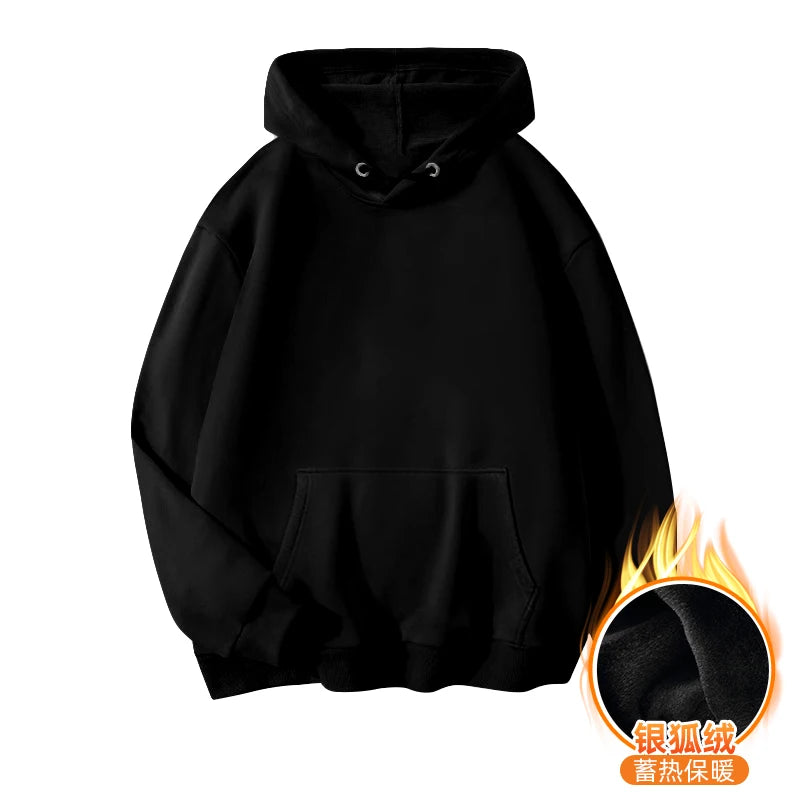 LEGIBLE Autumn Winter Oversize Hoodies Women Pulovers Hooded Thicken Warm Loose Hoodie Women Fleece Hoody Female
