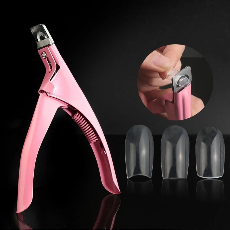 False Acrylic Tips Clipper Manicure Clamp Clippers Special Type U Word Cut False Manicure Tools Cut Clipper Nail Manicure 2030