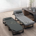Portable Folding Recliner Single Bed with Metal Frame and Oxford Fabric