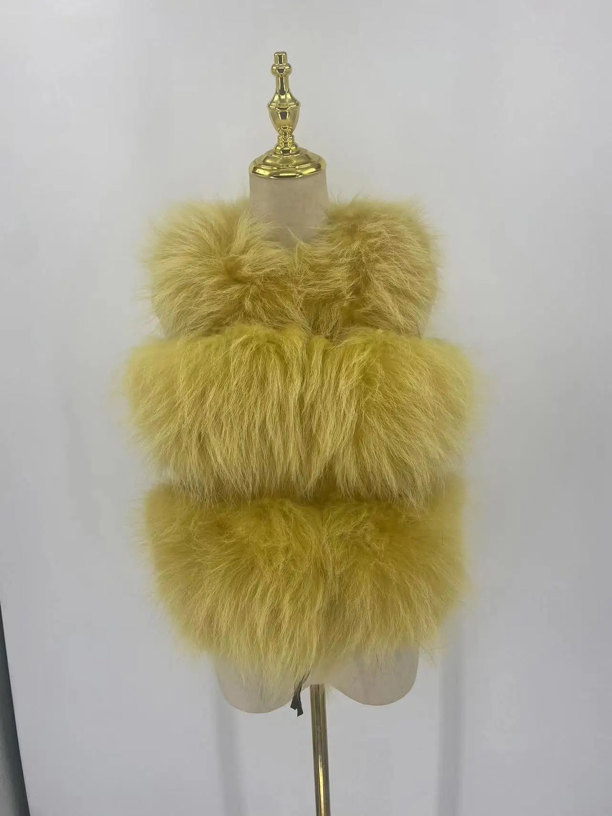 QIUCHEN-Short Vest for Women, 100% Natural Raccoon Furs, Real Fur Model, Fashion, Hot Sale, Winter, PJ8051