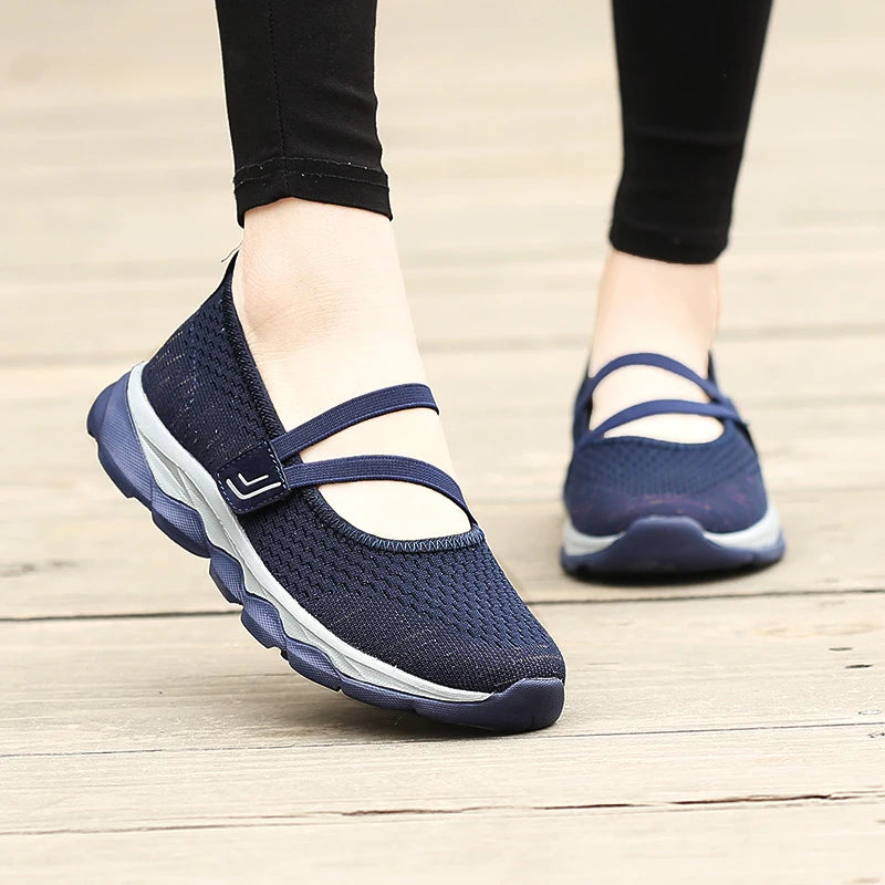 Damskie półbuty letnie, ażurowe sneakersy, oddychające obuwie codzienne, damskie mokasyny, miękkie buty do chodzenia, buty żeglarskie