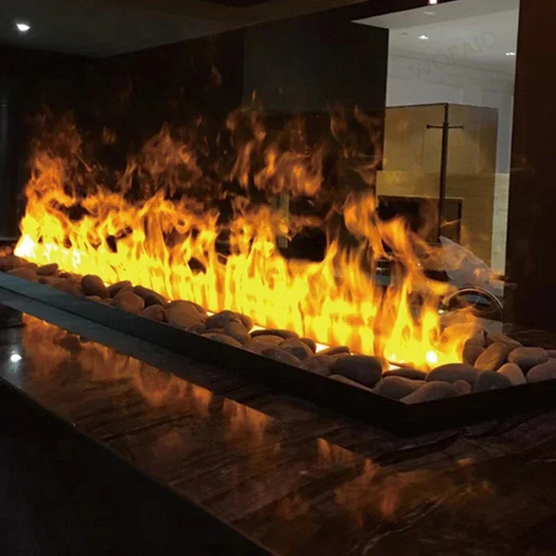 Embedded Simulated Flame Fireplaces Ultra-Thin Home TV Stand Humidifier Fake Fire Electric Fireplace Decoration for Living Room