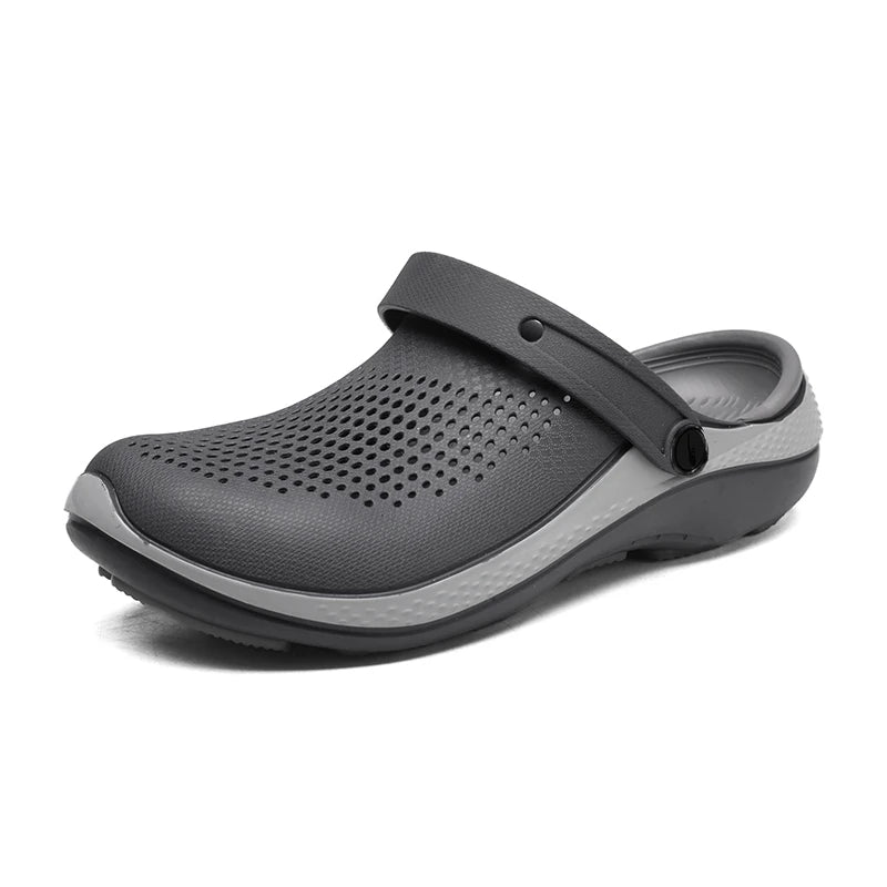 Sandalias de punta abierta antideslizantes para hombre, ideales para verano y uso al aire libre, pantuflas deportivas de playa de talla grande