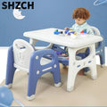 Learning Table and Chair Set for Kids Small Kindergarten Desk Baby Writing Table Plastic Play and Study Desk