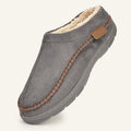 Winter Men's Suede Slippers TPR Sole Anti Slip Warm and Comfortable Memory Cotton Living Room Casual Shoes