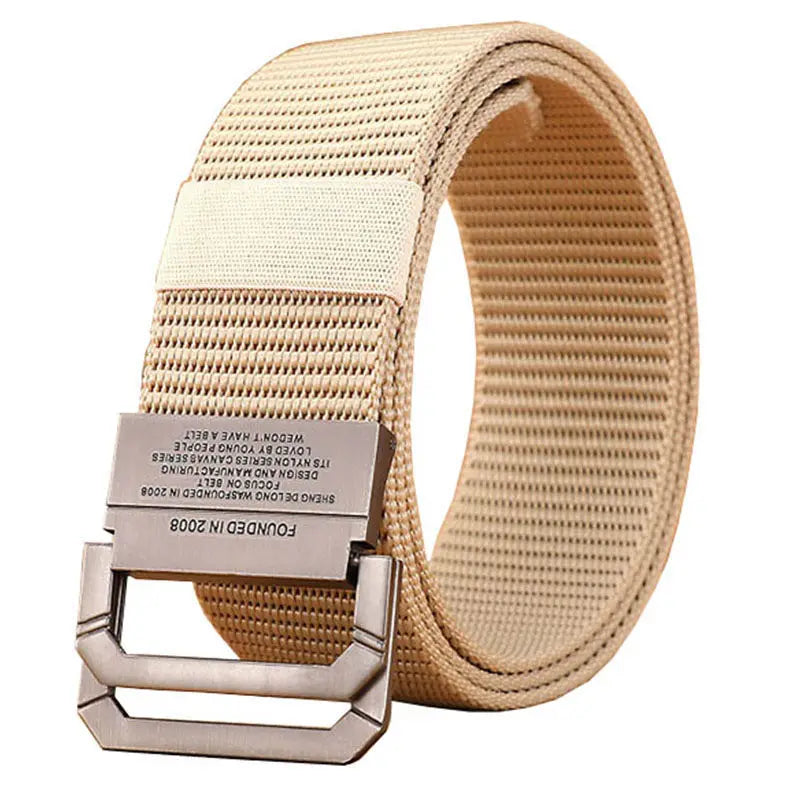 Men Belt Nylon Webbing Fabric Tactical Army Canvas Casual Fashion Luxury Designer Jeans Belt for Men Military Sports Strap HB009