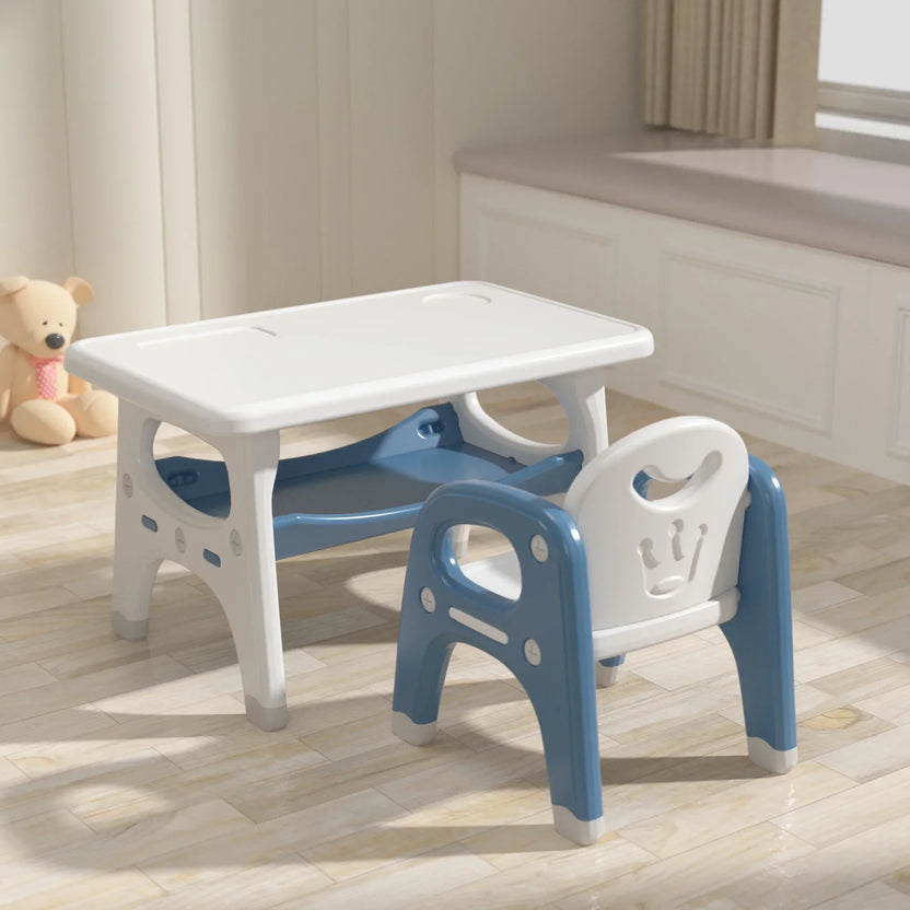 Conjunto de mesa y silla de aprendizaje para niños, escritorio pequeño de jardín de infancia, mesa de escritura para bebés, escritorio de plástico para jugar y estudiar