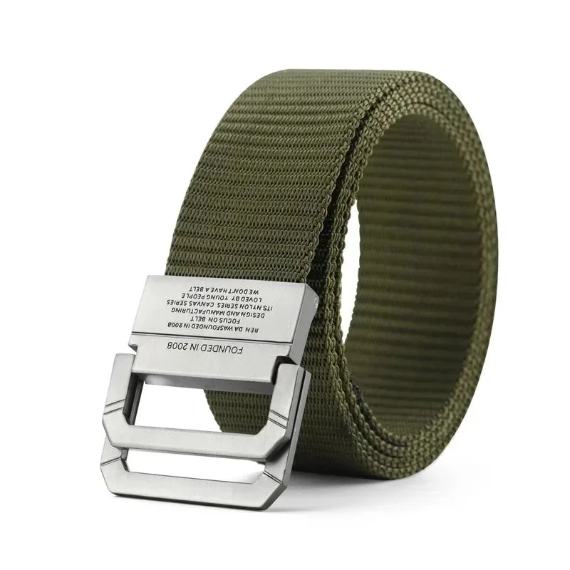 Men Belt Nylon Webbing Fabric Tactical Army Canvas Casual Fashion Luxury Designer Jeans Belt for Men Military Sports Strap HB009