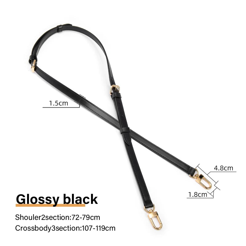 CRAZYSMITH Bag Strap for LV Speedy Shoulder Straps Genuine Leather Long Replacement Adjustable Crossbody Belts Bag Accessories