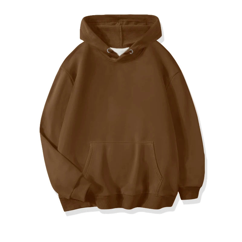 LEGIBLE Damska bluza z kapturem jesienno-zimowa oversize, ocieplana, luźna bluza z polarem