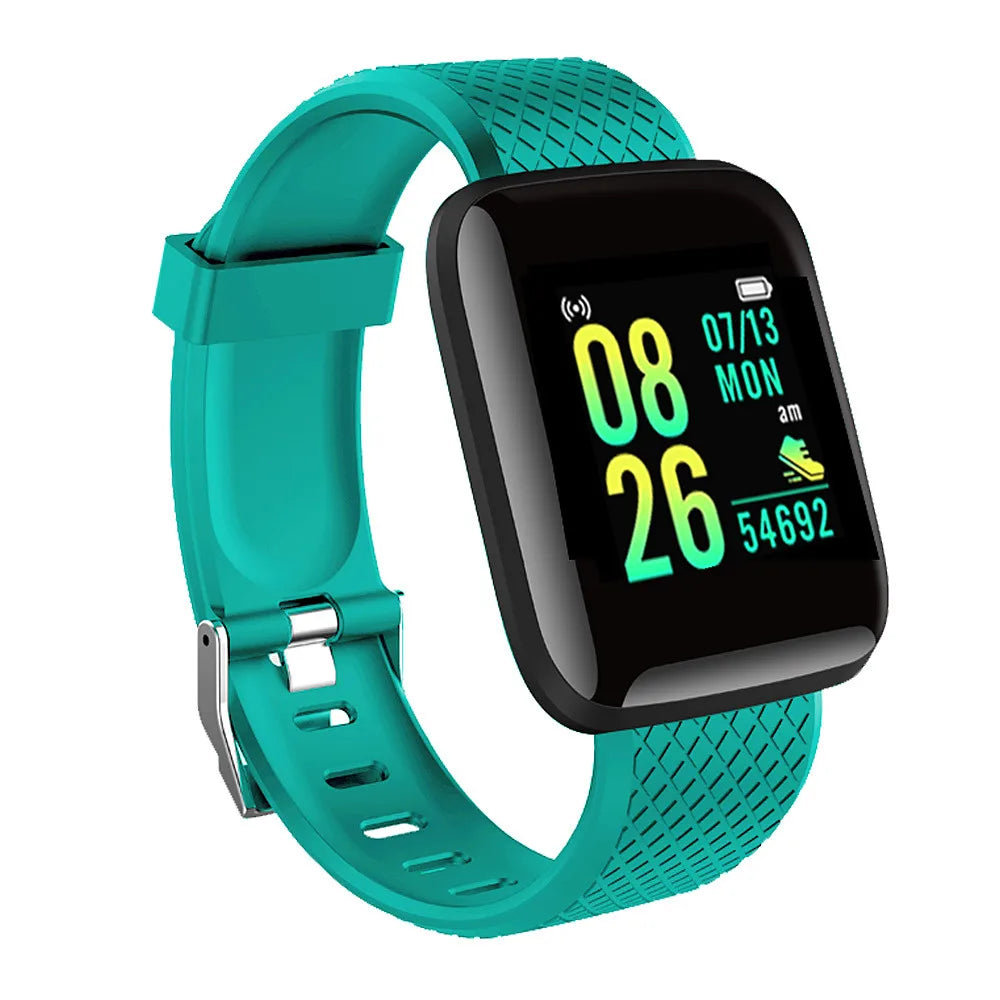 Novedad 2024 Smartwatch multifunción para niños, hombres y mujeres, recordatorio de mensajes, control de música, deporte, pasos, calorías, reloj inteligente 116 con despertador