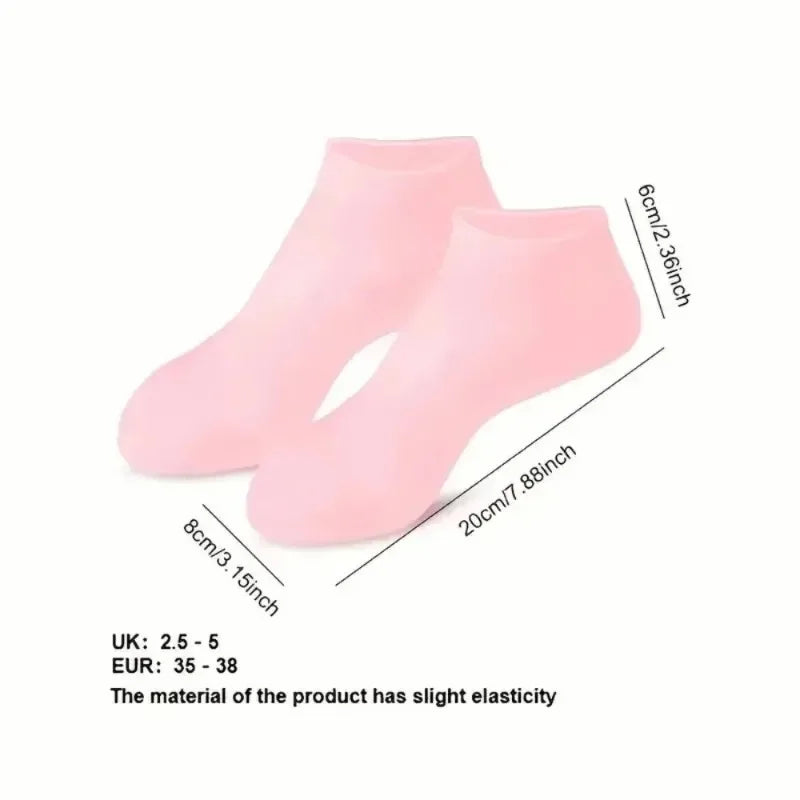 Moisturizing Silicone Foot Socks for Dry And Cracked Feet Women's Comfortable Moisturizing Socks Featuring Deep Moisture Therapy