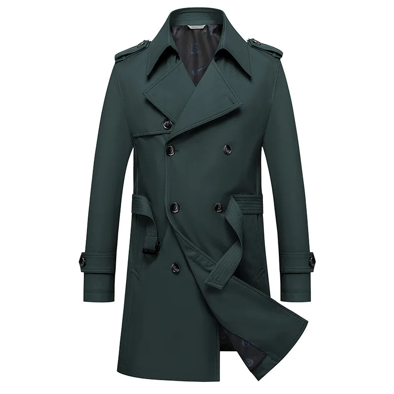 Gabardina clásica para hombre 8XL, cortavientos de talla grande, abrigo de alta calidad para negocios y estilo casual, ropa de hombre, ponchos de gran tamaño