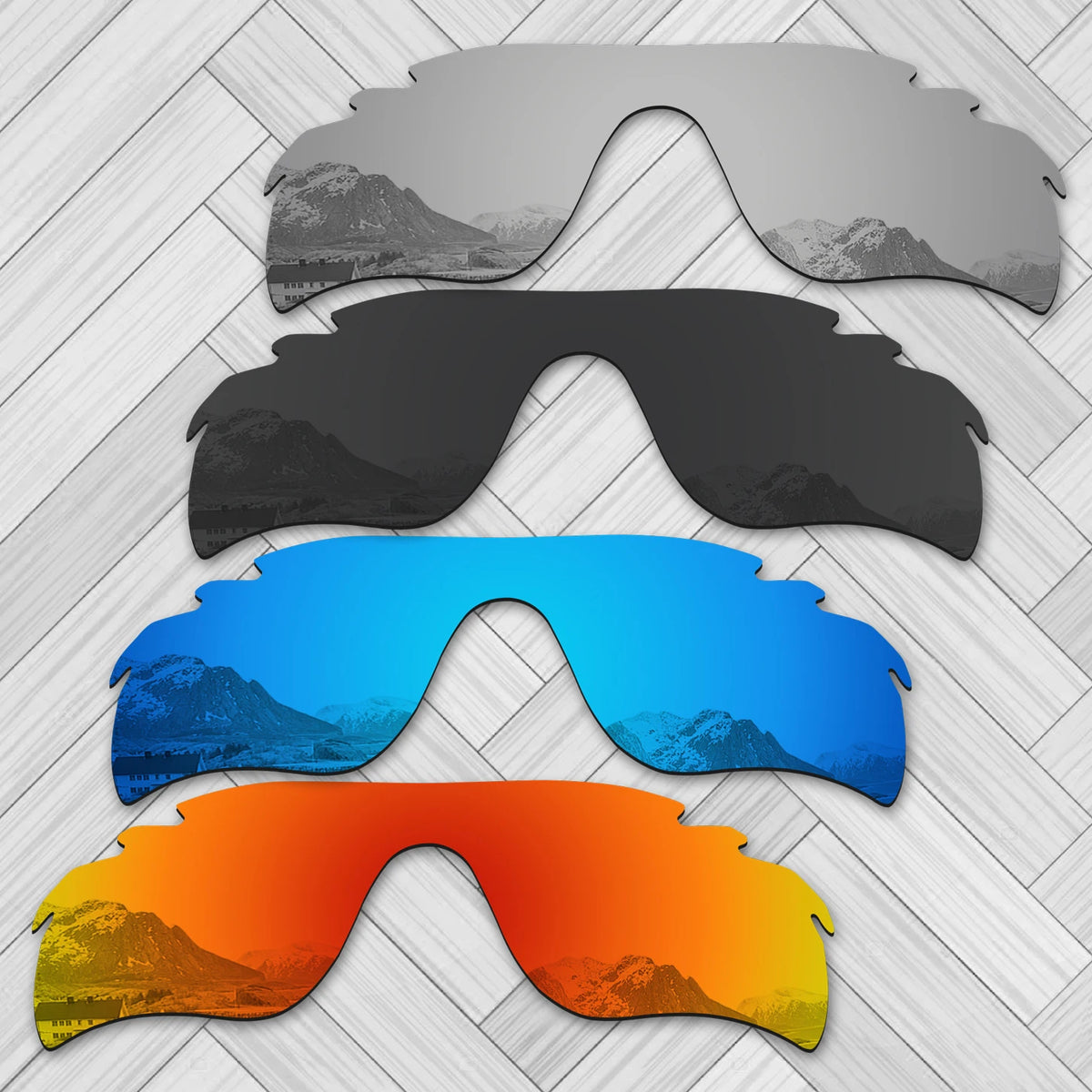 E.O.S 20+ Optionen Polarisierte Ersatzgläser für OAKLEY RadarLock Path Belüftete Sonnenbrille