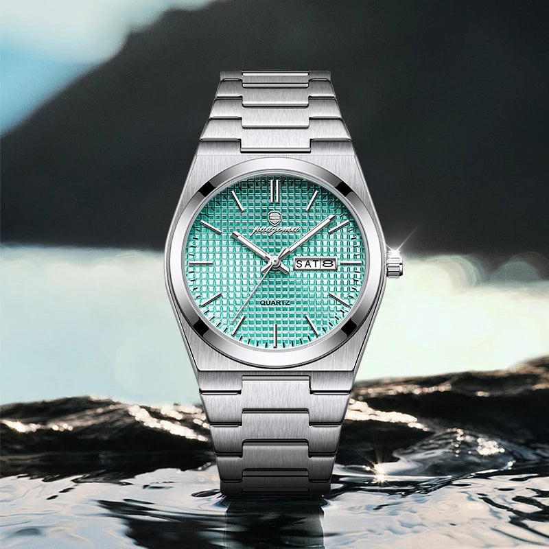 Customized Watch PAAZOMU Luxury Men Clock Fashion Luminous Waterproof Chronograph Date Watch for Man Quartz Men's Watches Reloj