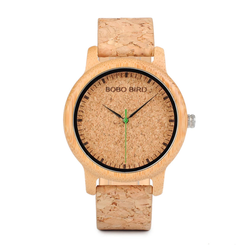 Drewniane zegarki na rękę BOBO BIRD z japońskim mechanizmem Miyota, modne designerskie zegarki z bambusa, możliwość personalizacji LOGO OEM