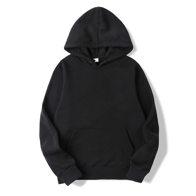 Men's Hoodies Women Pullover Spring Autumn Casual Hoodie Sweatshirts Solid Color Hoodies Oversize Black Sweatshirt for Male
