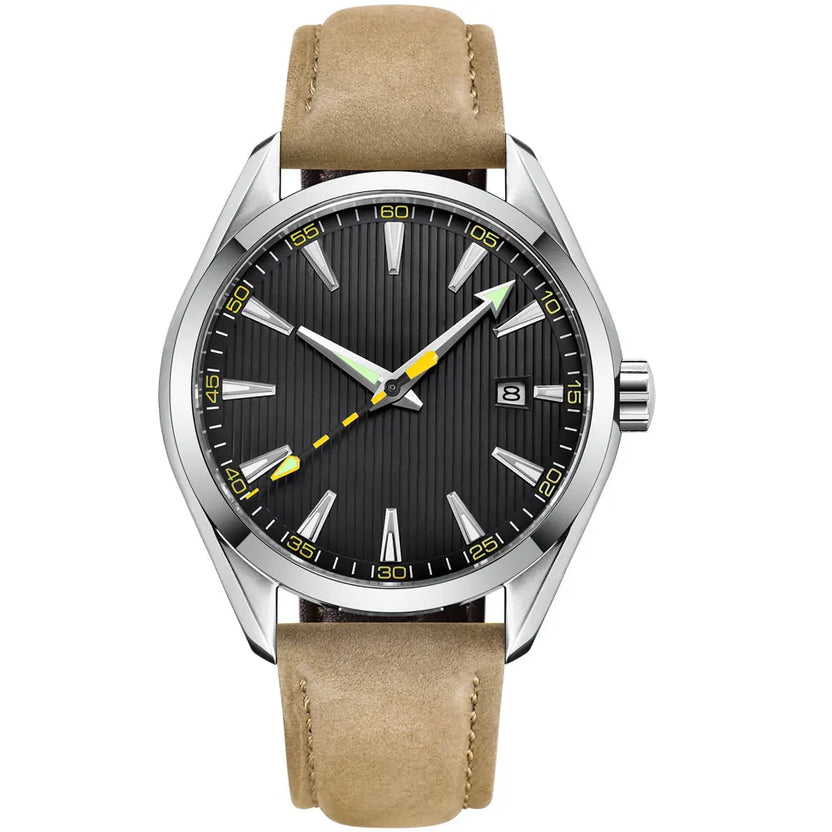 Luksusowy zegarek męski 41 mm, mechanizm NH35, możliwość personalizacji logo, sportowy zegarek automatyczny, mechaniczny, szafirowe szkło, stalowa bransoleta