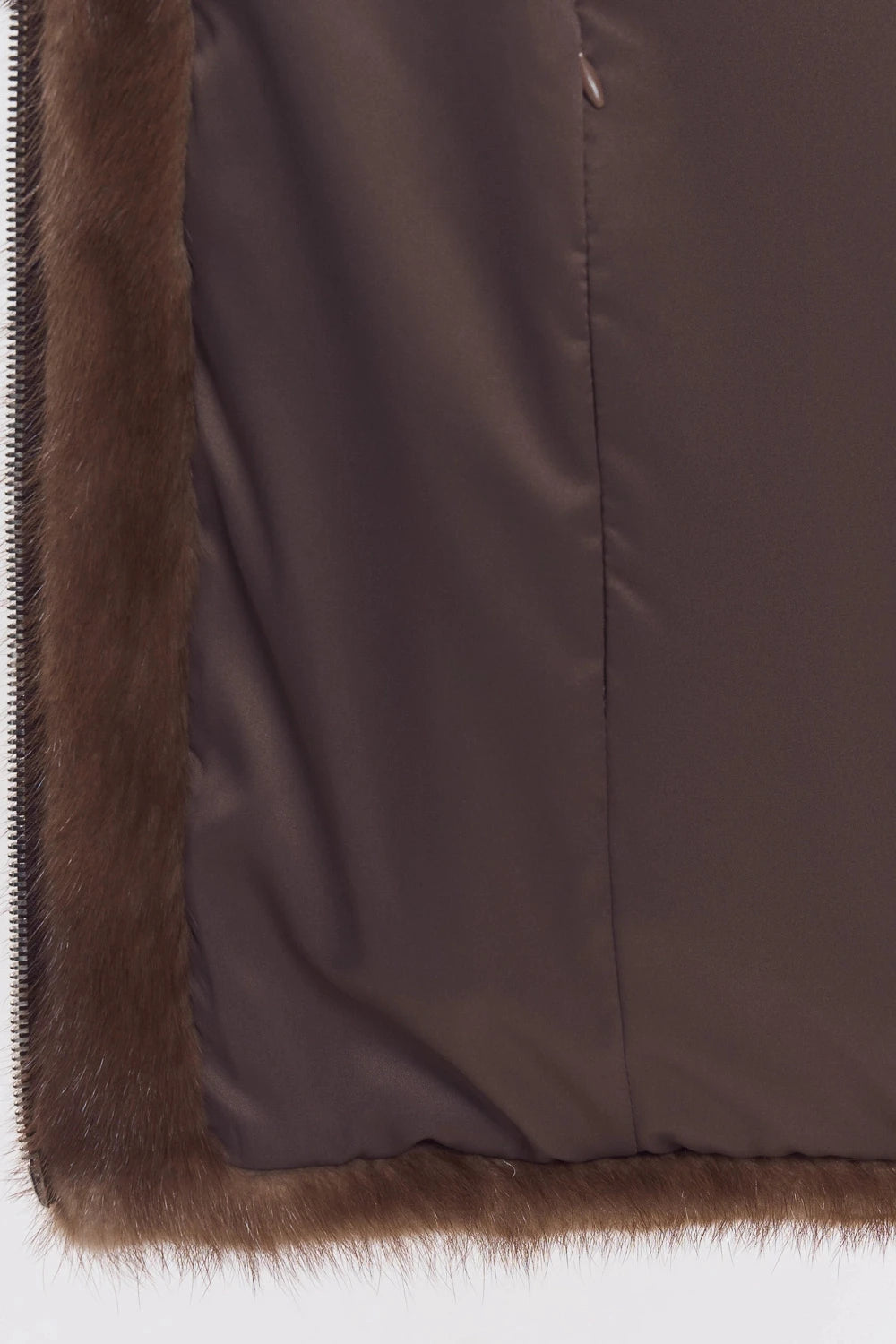 Women Faux Mink Fur Jacket High Collar Long Sleeve Casual Coat