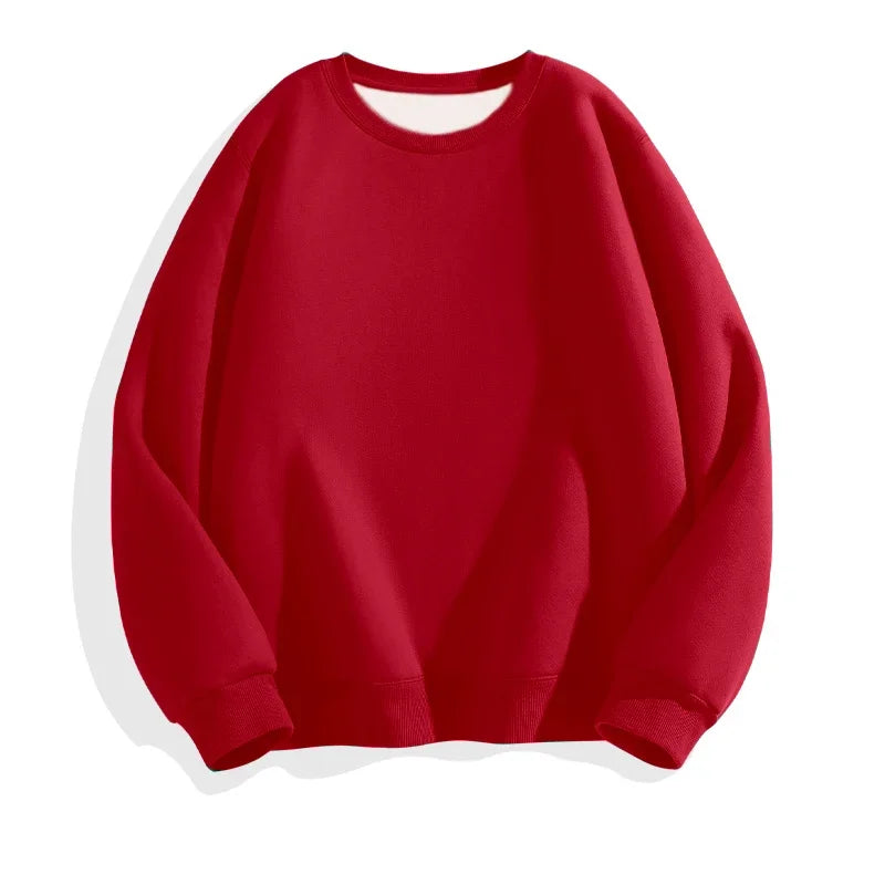 LEGIBLE Autumn Winter Woman's Hoodies Oversize Female Loose Solid Thicken Fleece Warm Women Sweatshirts Lady