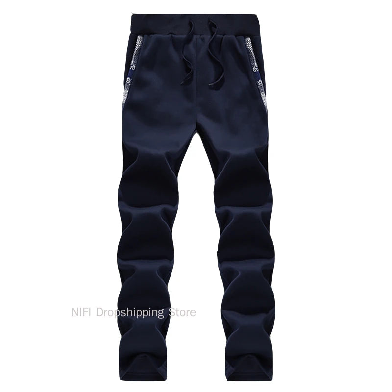 Chaquetas de invierno para hombre, chaqueta gruesa y cálida, ropa deportiva de marca, abrigo, pantalones, color sólido, forro polar, cremallera, con capucha, manga larga, ropa de abrigo masculina