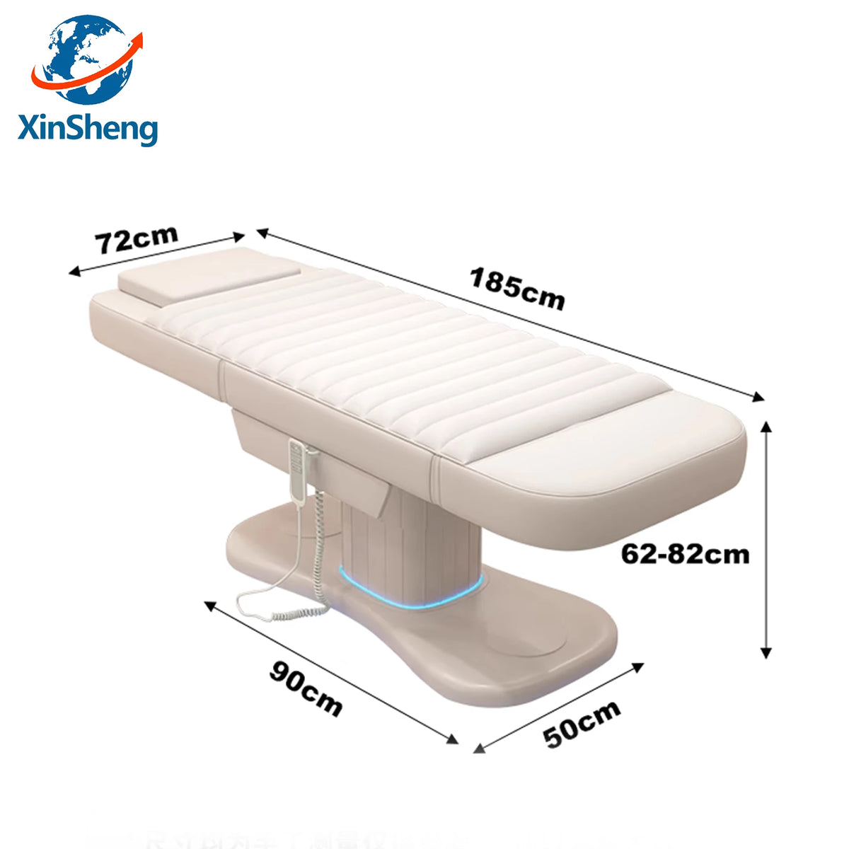 Electric Folding Facial SPA Bed with Adjustable Hydrotherapy Massage Table