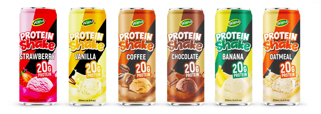 Batido de proteínas, 20g de proteína de suero, latas de 250ml o 320ml